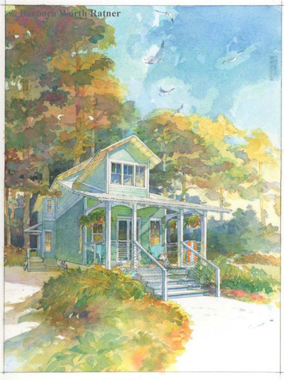 Cottage for a seaside village